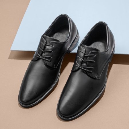 REDUCERI INCALTAMINTE, Pantofi eleganti negri cu siret barbati MOD11676, modlet.ro