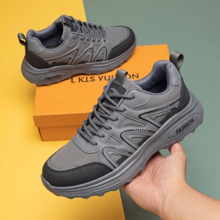 Pantofi sport barbati cu siret gri ION15, 2, modlet.ro