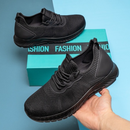 Pantofi sport barbati cu siret negri DAN4, 2, modlet.ro