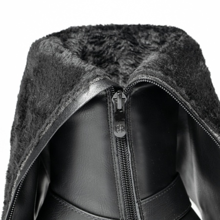 Cizme lungi dama cu talpa groasa negre MOD14147, 2, modlet.ro