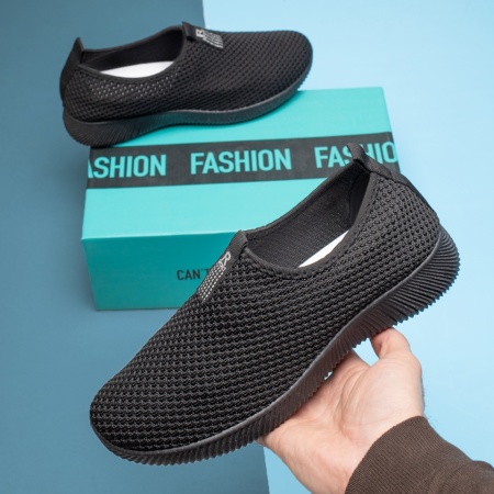 Adidasi barbati, Espadrile barbati cu talpa joasa negre MOD13234, modlet.ro