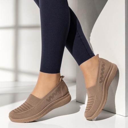 Espadrile dama cu talpa joasa khaki EMA13, 3, modlet.ro