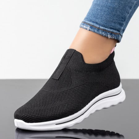 Espadrile dama negre cu talpa alba ZEF08698, 2, zeforia.ro