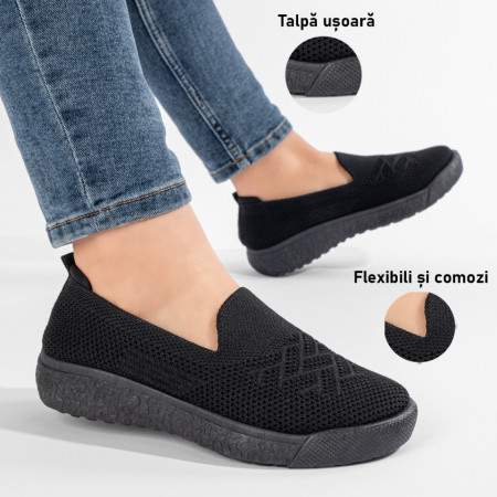 Espadrile dama sport negre MOD11164, 3, modlet.ro