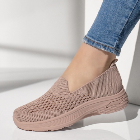 Espadrile sport dama cu perforatii roz EMA14, 2, modlet.ro