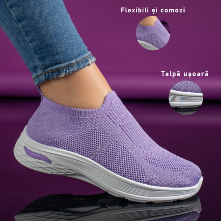 Espadrile sport dama mov MOD11173, 3, modlet.ro