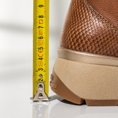 Ghete dama cu platforma maro MOD12343, 4, modlet.ro