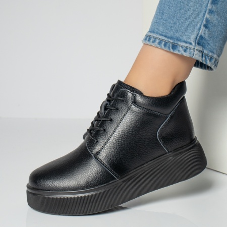 Ghete dama negre din Piele Naturala MOD12219, 2, modlet.ro