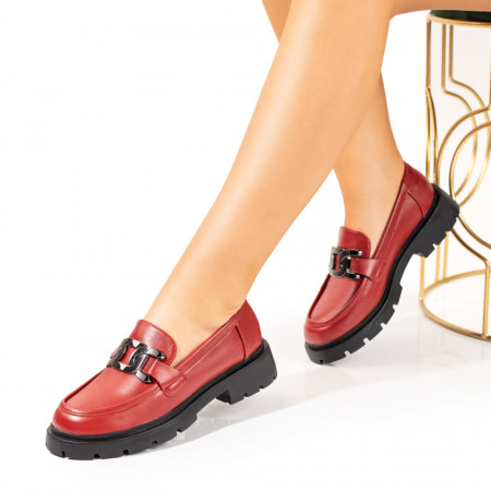 Mocasini dama visinii cu talpa groasa si accesoriu metalic MOD01904, 3, modlet.ro