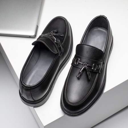 REDUCERI INCALTAMINTE, Mocasini negri barbati MOD11679, modlet.ro