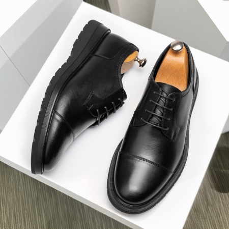 Pantofi barbati eleganti cu siret negri din Piele naturala MOD11910, 2, modlet.ro