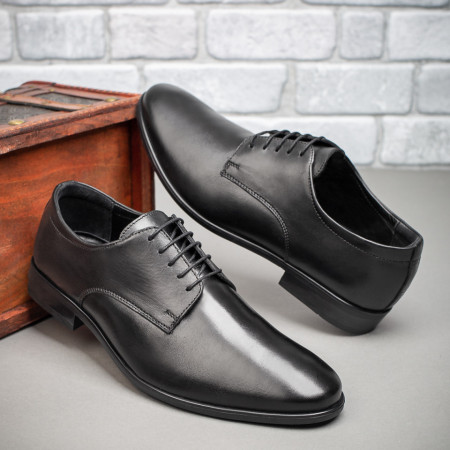REDUCERI INCALTAMINTE, Pantofi barbati eleganti din Piele naturala negri MOD09193, modlet.ro