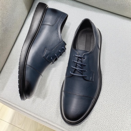 Pantofi casual albastri barbati din Piele naturala MOD11914, 2, modlet.ro