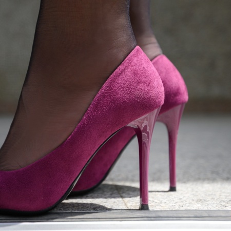 Pantofi dama Stiletto mov suede si accesoriu cu pietre aplicate MOD06157, 2, modlet.ro