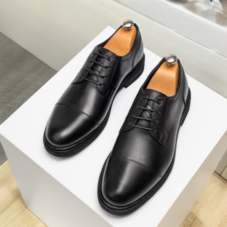 Pantofi barbati, Pantofi eleganti barbati negri din Piele naturala MOD14070, modlet.ro