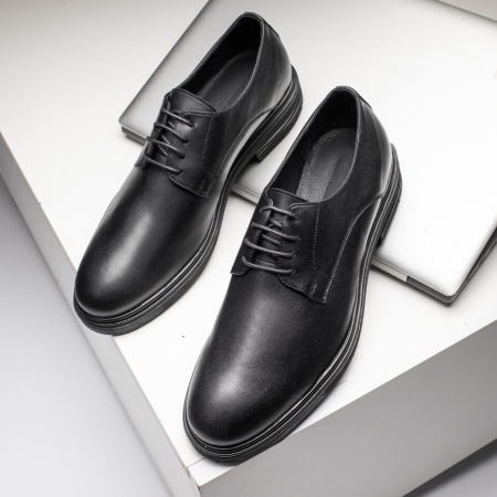 Plateste Jumatate!, Pantofi eleganti negri barbati din Piele naturala MOD11905, modlet.ro