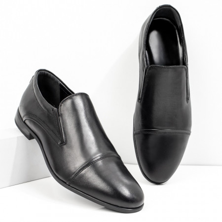 Pantofi barbati eleganti, Pantofi eleganti negri barbati din Piele naturala ZEF08351 - zeforia.ro