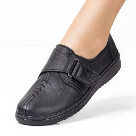 Pantofi negri dama casual cu scai ZEF02960