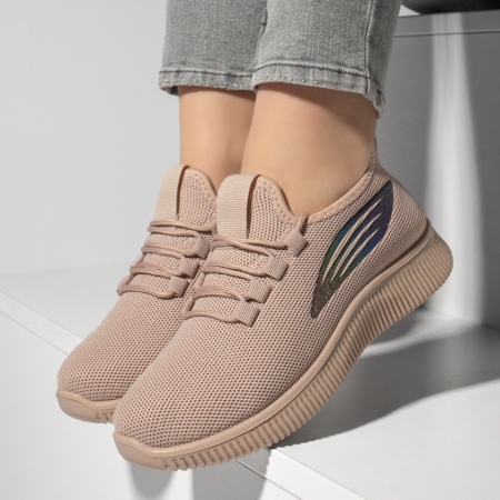 Pantofi sport dama cu siret roz ZEF13186, 2, zeforia.ro
