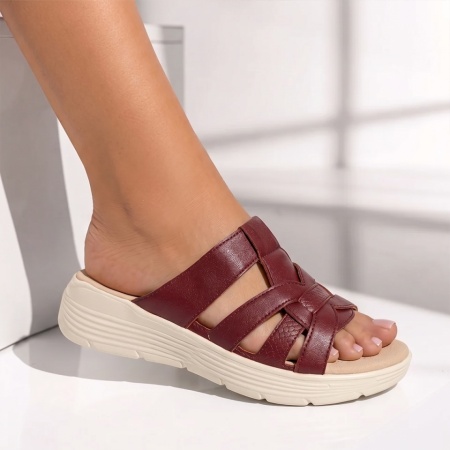 Papuci casual cu platforma visinii EVA83, 3, modlet.ro