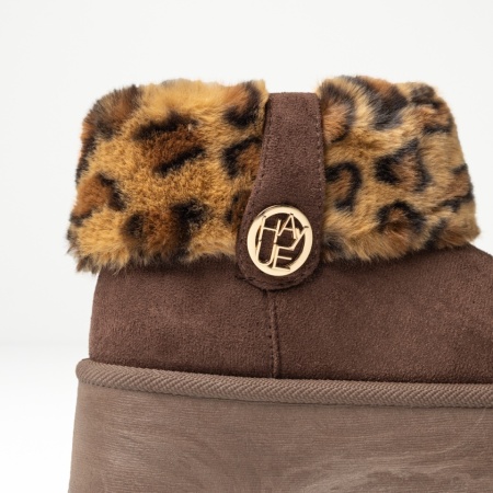 Cizme dama cu talpa groasa maro suede MOD14115, 2, modlet.ro