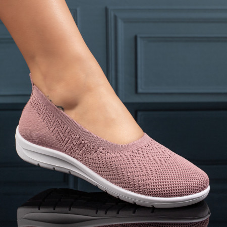 Incaltaminte dama, Espadrile dama cu talpa joasa roz MOD11222, modlet.ro
