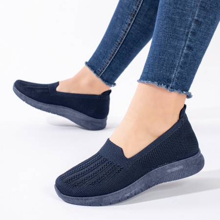 Espadrile dama din material textil albastre ZEF11221, 4, zeforia.ro