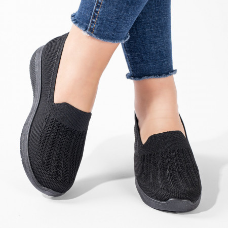 Espadrile dama din material textil negre ZEF11221, 2, zeforia.ro