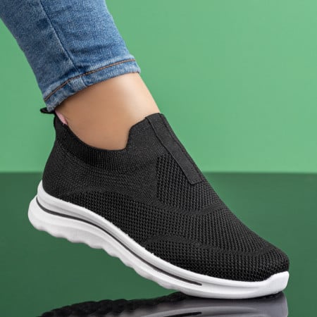 Espadrile dama negre cu talpa alba ZEF08698, 3, zeforia.ro