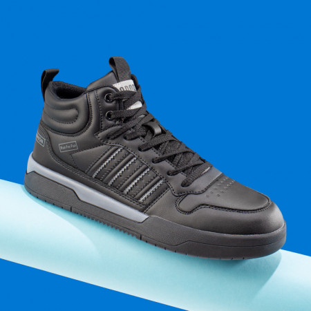 REDUCERI INCALTAMINTE, Ghete barbati sport negre cu gri MOD100389, modlet.ro