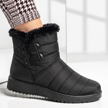 Ghete dama din fas cu fermoar negre IOANA17, 3, modlet.ro