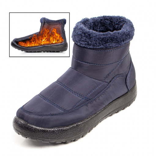 Ghete Dama, Ghete de dama din fas albastre MOD07295, modlet.ro