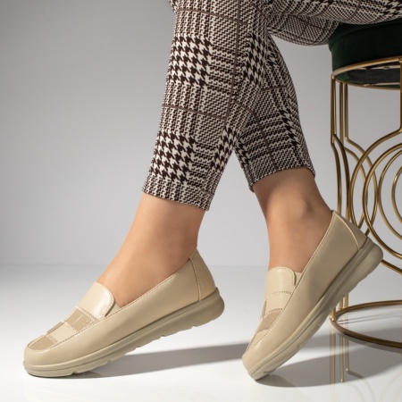Balerini si Mocasini Dama, Mocasini dama bej MOD13271, modlet.ro