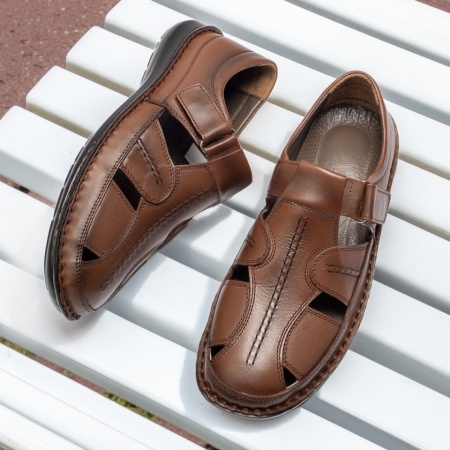 Pantofi barbati casual maro din Piele naturala MOD13759