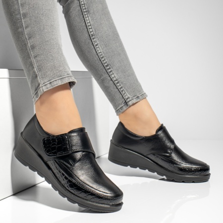 Pantofi casual dama cu platforma negri MOD06218, 4, modlet.ro