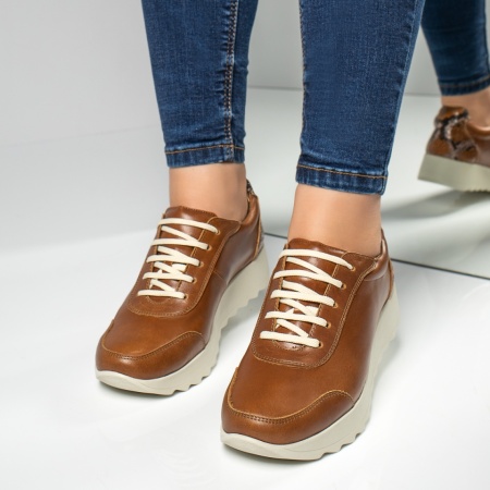 Pantofi casual dama maro din Piele naturala MOD00430, 4, modlet.ro
