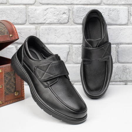 produse sf(NU ACTIVATI), Pantofi casual negri barbati cu scai MOD11226, modlet.ro
