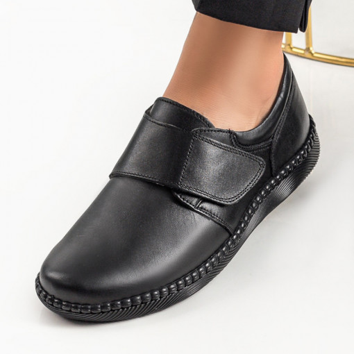 Dama - Clasic, Pantofi dama negri casual din Piele ZEF06389 - zeforia.ro