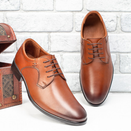 REDUCERI INCALTAMINTE, Pantofi eleganti barbati din Piele naturala maro MOD09860, modlet.ro
