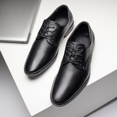 Pantofi eleganti negri cu siret barbati MOD11676, 3, modlet.ro