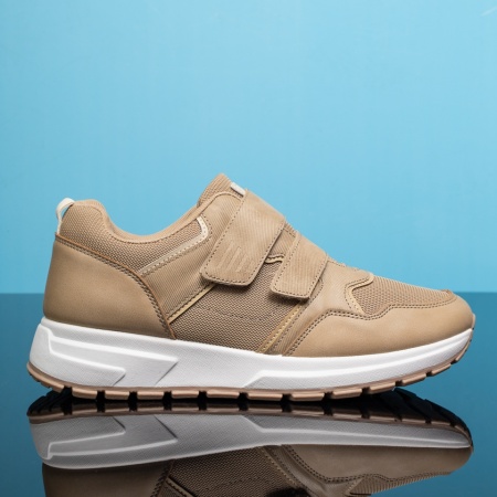 Adidasi barbati, Pantofi sport barbati cu scai khaki MOD13204, modlet.ro