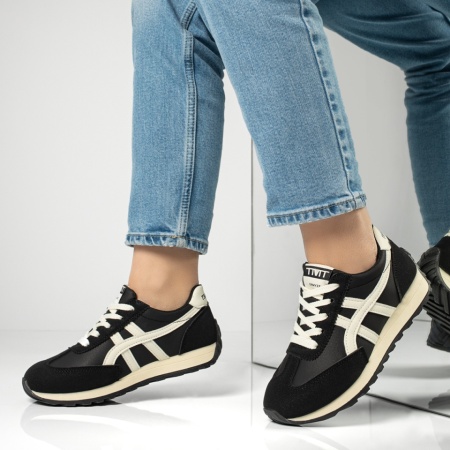 Pantofi sport dama cu talpa joasa negri MOD13019, 2, modlet.ro