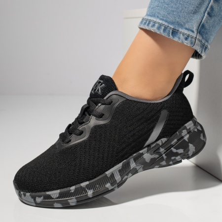 Adidasi dama, Pantofi sport dama negri MOD12222, modlet.ro