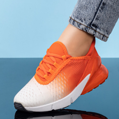 Pantofi sport dama portocalii MOD08294, 2, modlet.ro