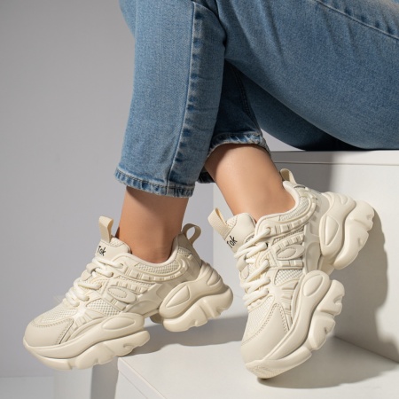 Sneakers dama bej MOD12223