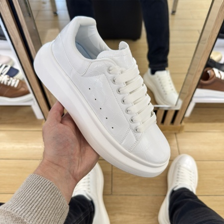 Tenisi barbati cu talpa groasa si siret albi MOD14187, 2, modlet.ro