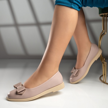Balerini dama cu fundita nude MOD11661, 3, modlet.ro