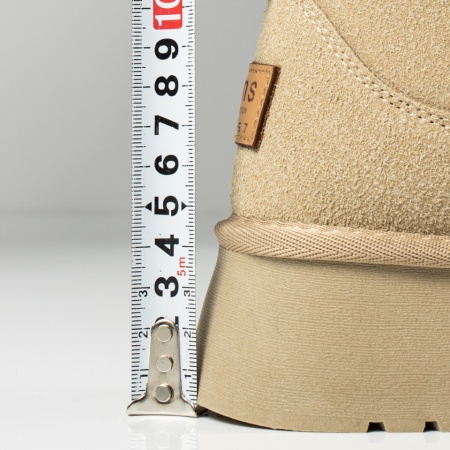 Cizme dama cu talpa groasa tip oog bej suede MOD14172, 4, modlet.ro