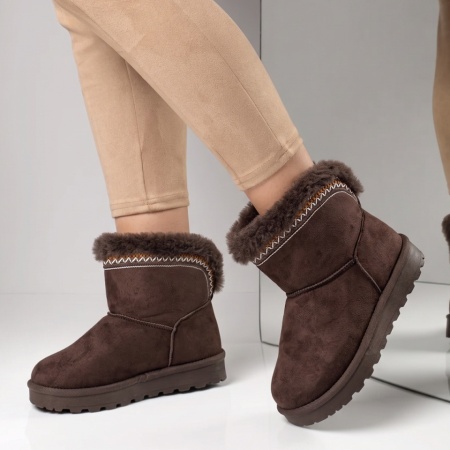 Cizme dama tip oog maro suede LILI48, 2, modlet.ro