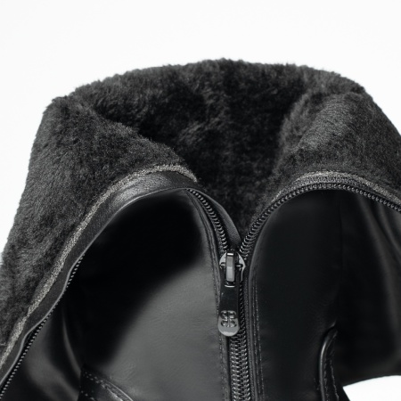 Cizme lungi dama cu fermoar negre MOD07081, 2, modlet.ro